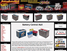 Tablet Screenshot of batterycentralmall.com